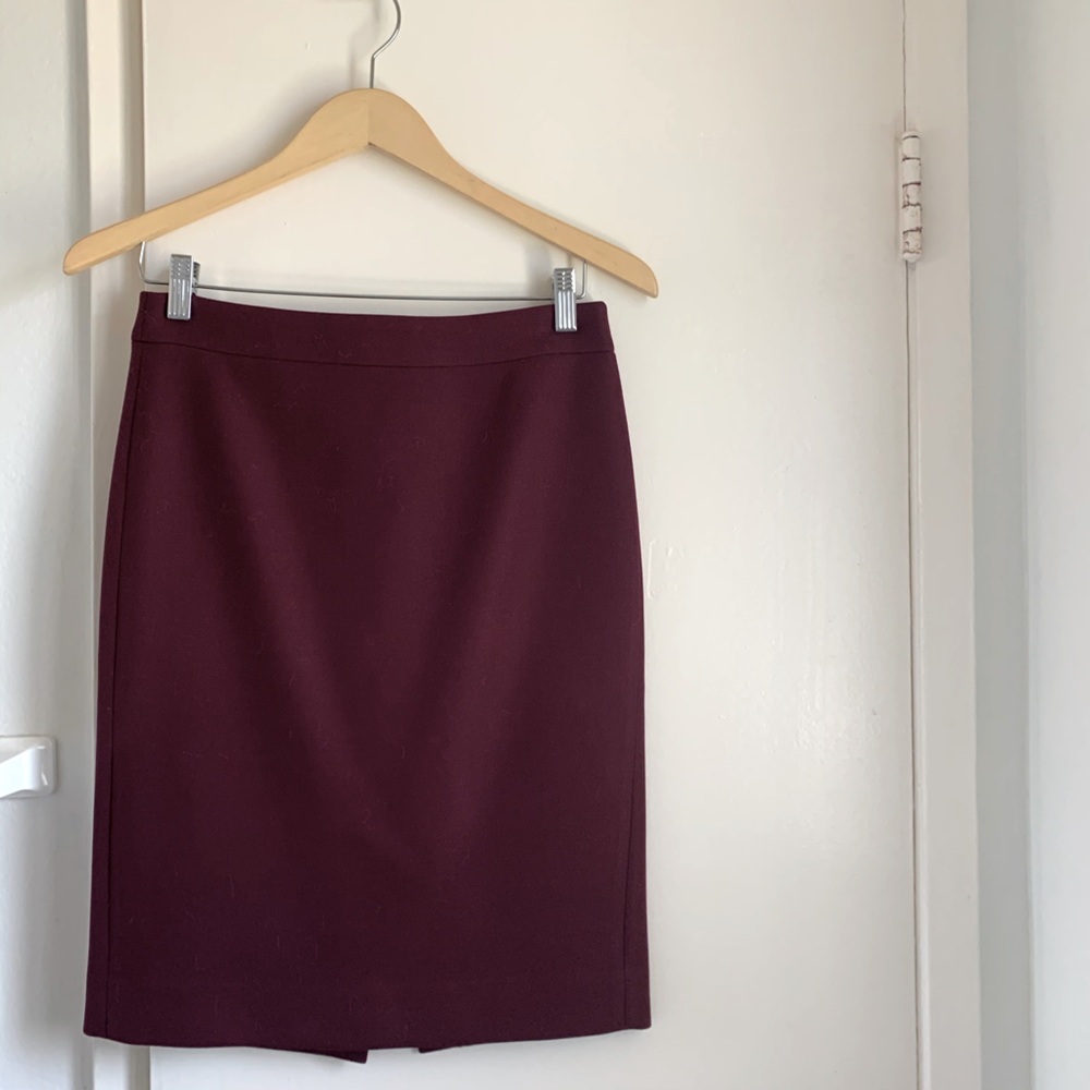 J.Crew No.2 Pencil Skirt in Double-Serge Wool